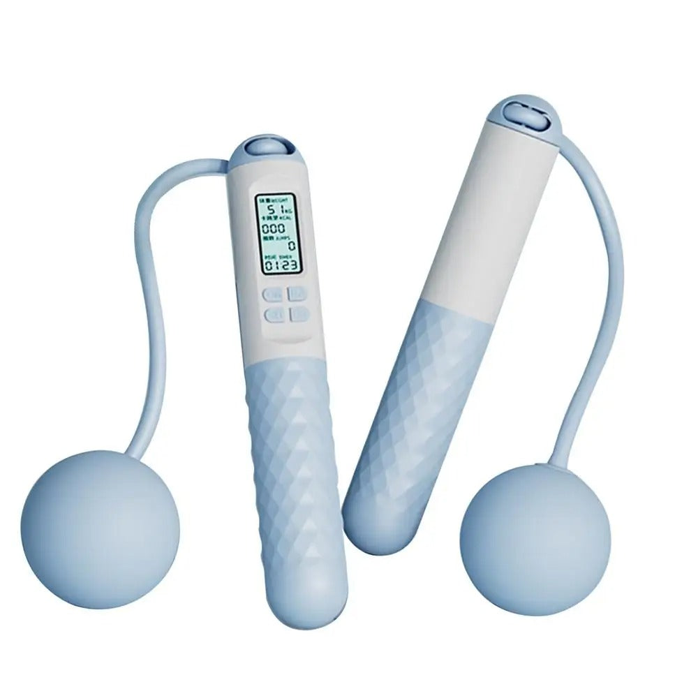 Indoor Ropeless Jump Rope | Weighted Home Gym Fitness Tracker