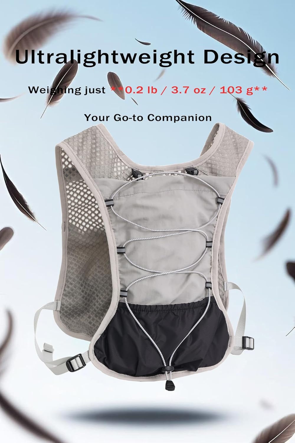 Hydration Running Vest | Marathon & Hiking Water Backpack (2L Bladder)