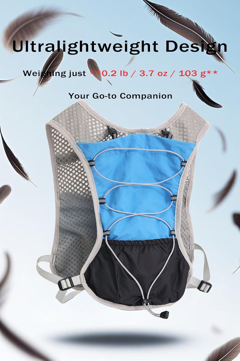 Hydration Running Vest | Marathon & Hiking Water Backpack (2L Bladder)