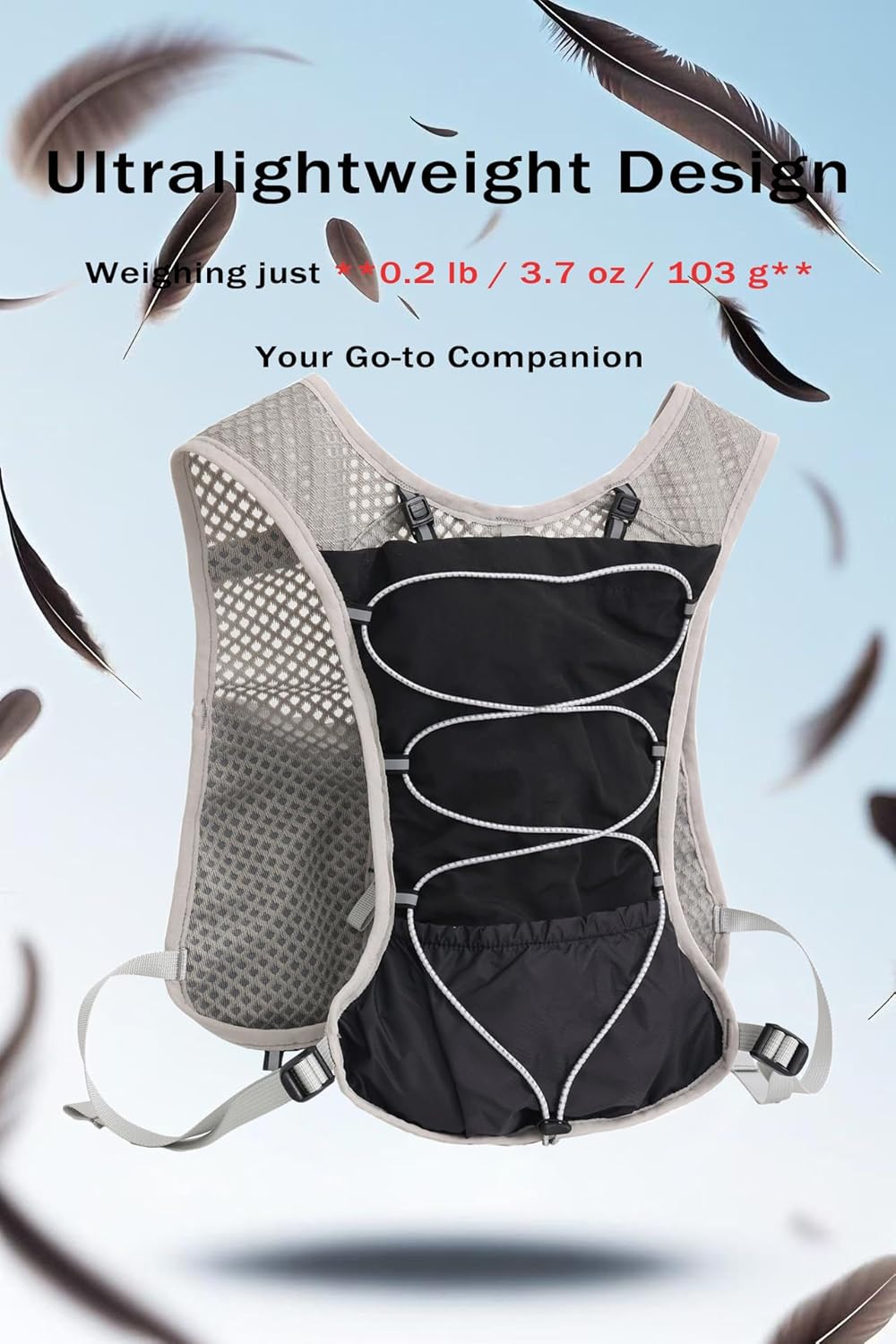 Hydration Running Vest | Marathon & Hiking Water Backpack (2L Bladder)