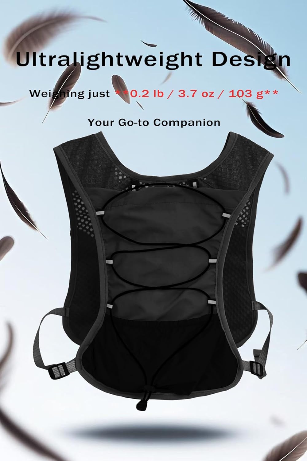 Hydration Running Vest | Marathon & Hiking Water Backpack (2L Bladder)