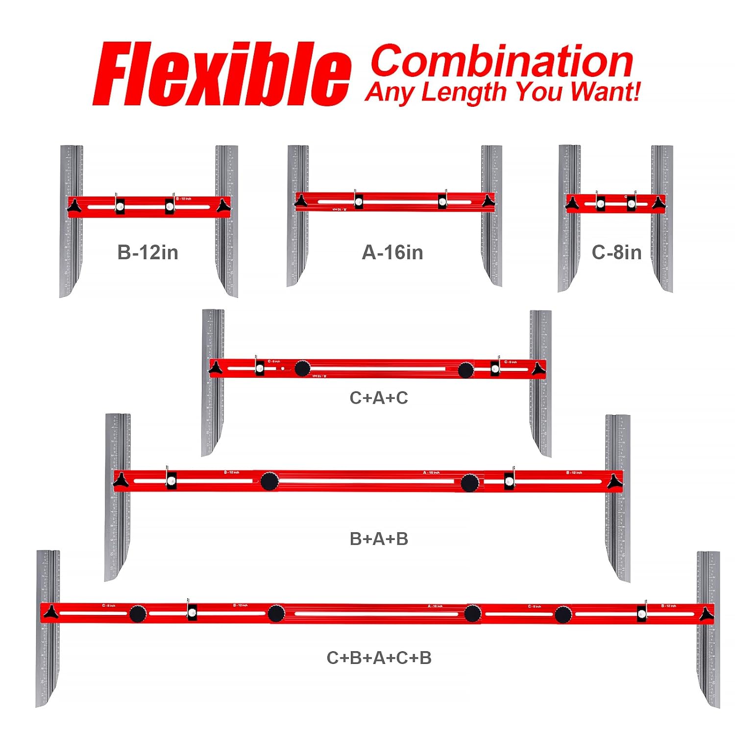 Adjustable Stair Tread Template Tool for Precise Stair Measuring