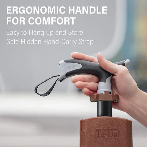 Trekking Pole with Folding Seat | Portable Walking Stick Chair