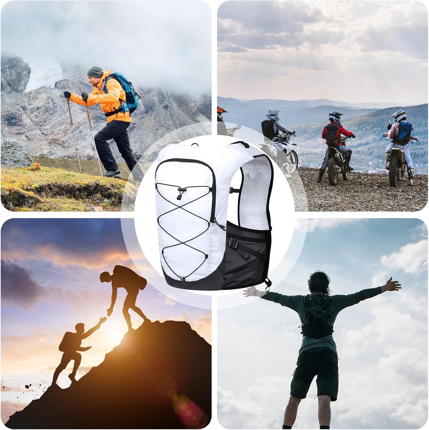 Trail Running Hydration Vest | Marathon & Cycling Water Backpack