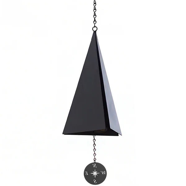 Outdoor Compass Wind Bell Chime – Weatherproof Metal Garden Bell for Patio, Porch & Coastal Décor