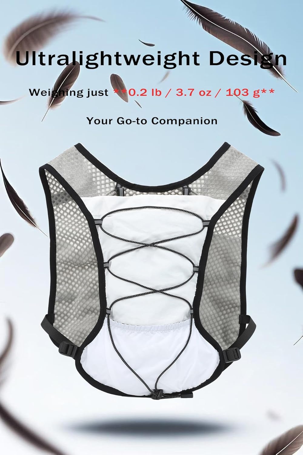 Hydration Running Vest | Marathon & Hiking Water Backpack (2L Bladder)