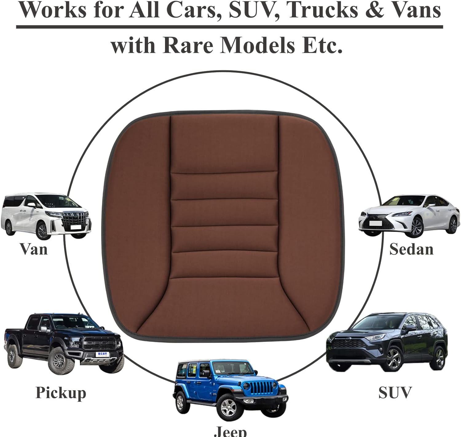 Memory Foam Car Seat Cushion | Orthopedic Tailbone & Sciatica Pad