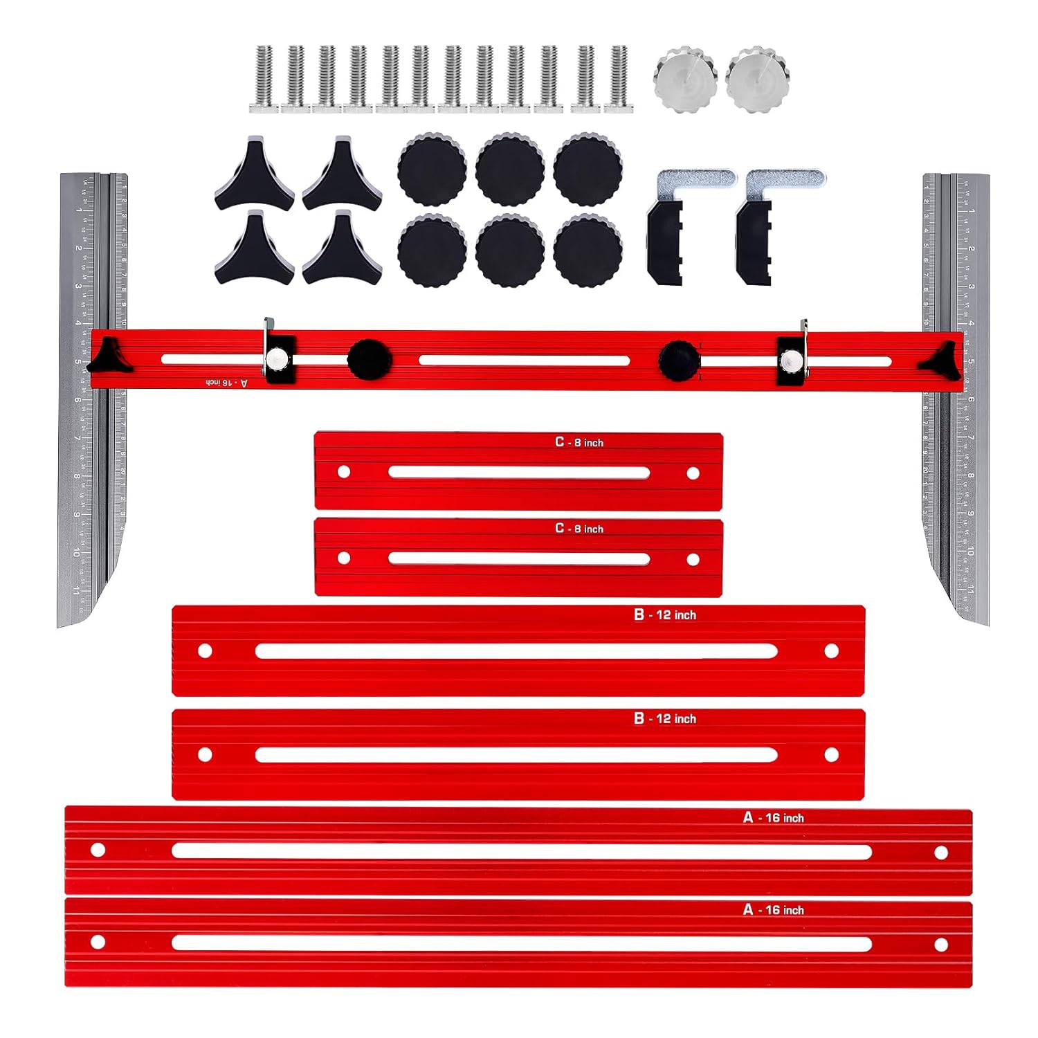 Adjustable Stair Tread Template Tool for Precise Stair Measuring