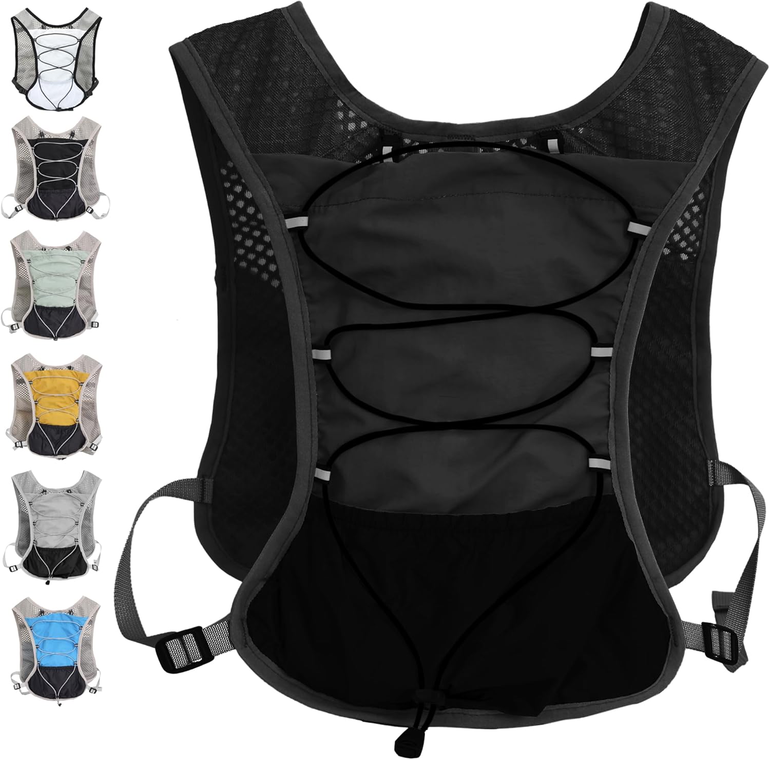 Hydration Running Vest | Marathon & Hiking Water Backpack (2L Bladder)