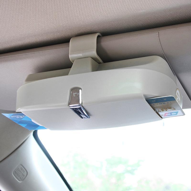 Universal Car Visor Sunglasses Case – One-Press Eyewear Holder & Organizer for Car, SUV & Truck