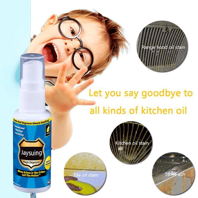 Natural Citrus Degreaser Cleaner Spray for Kitchen, Glass & Leather – Fast No-Rinse Formula