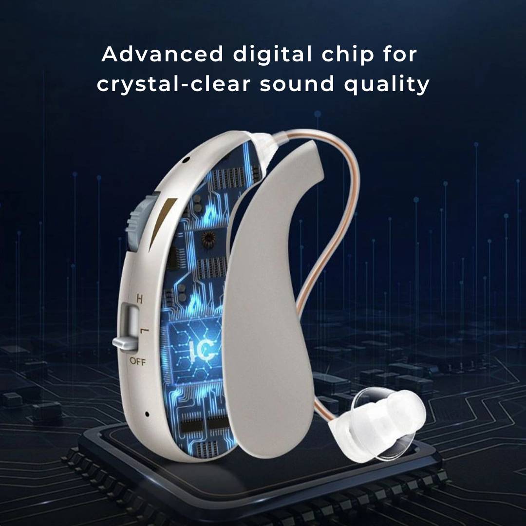 Digital Rechargeable Hearing Aid | Clear Sound Amplifier for Personal Care