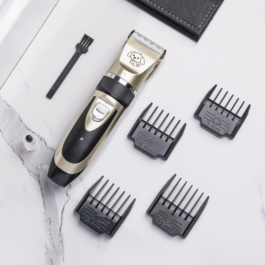 Silent Dog Grooming Clippers | Low Noise Pet Coat Trimmer & Hair Kit