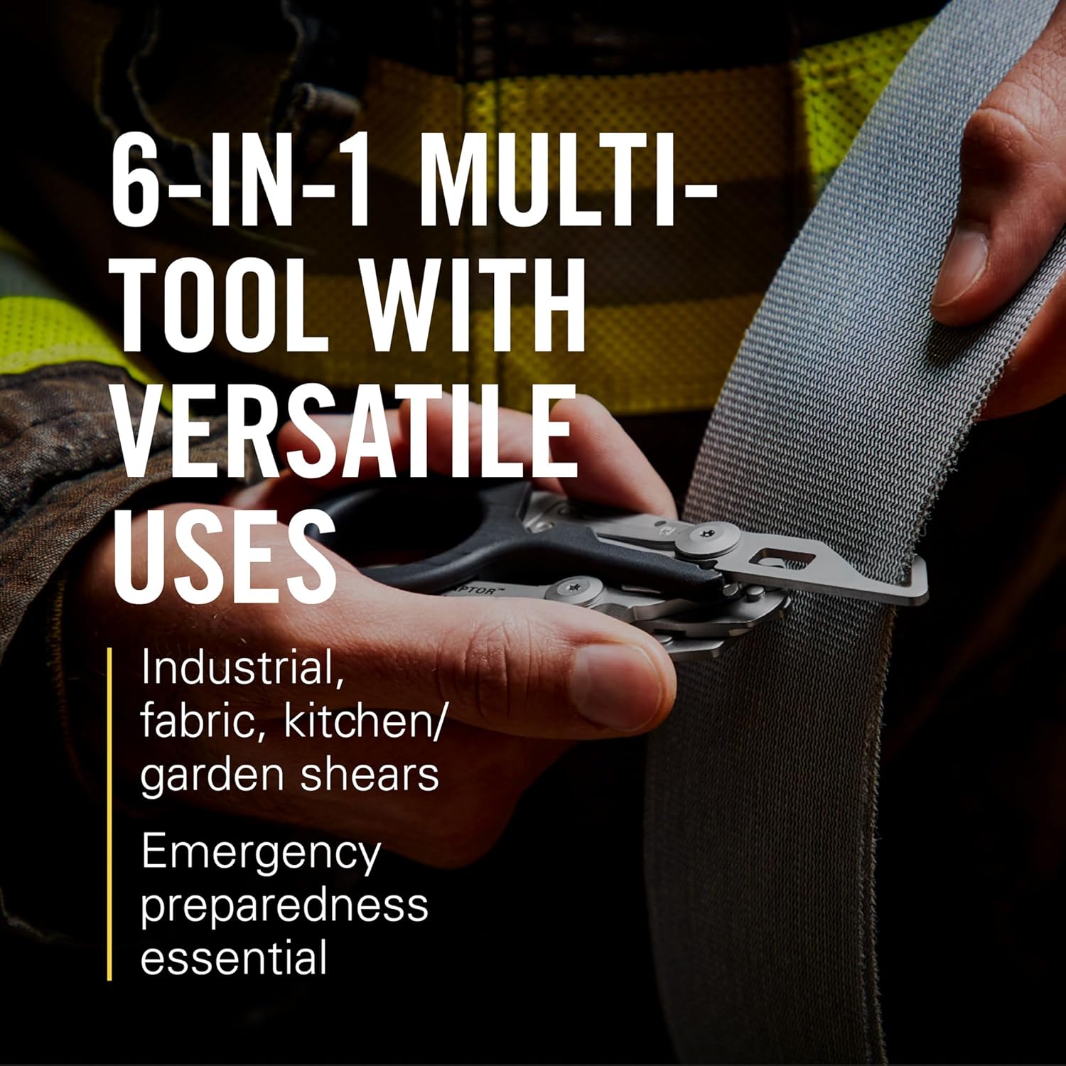 Emergency Rescue Shears | Tactical EMT Multi-Tool with Glass Breaker (6-in-1)