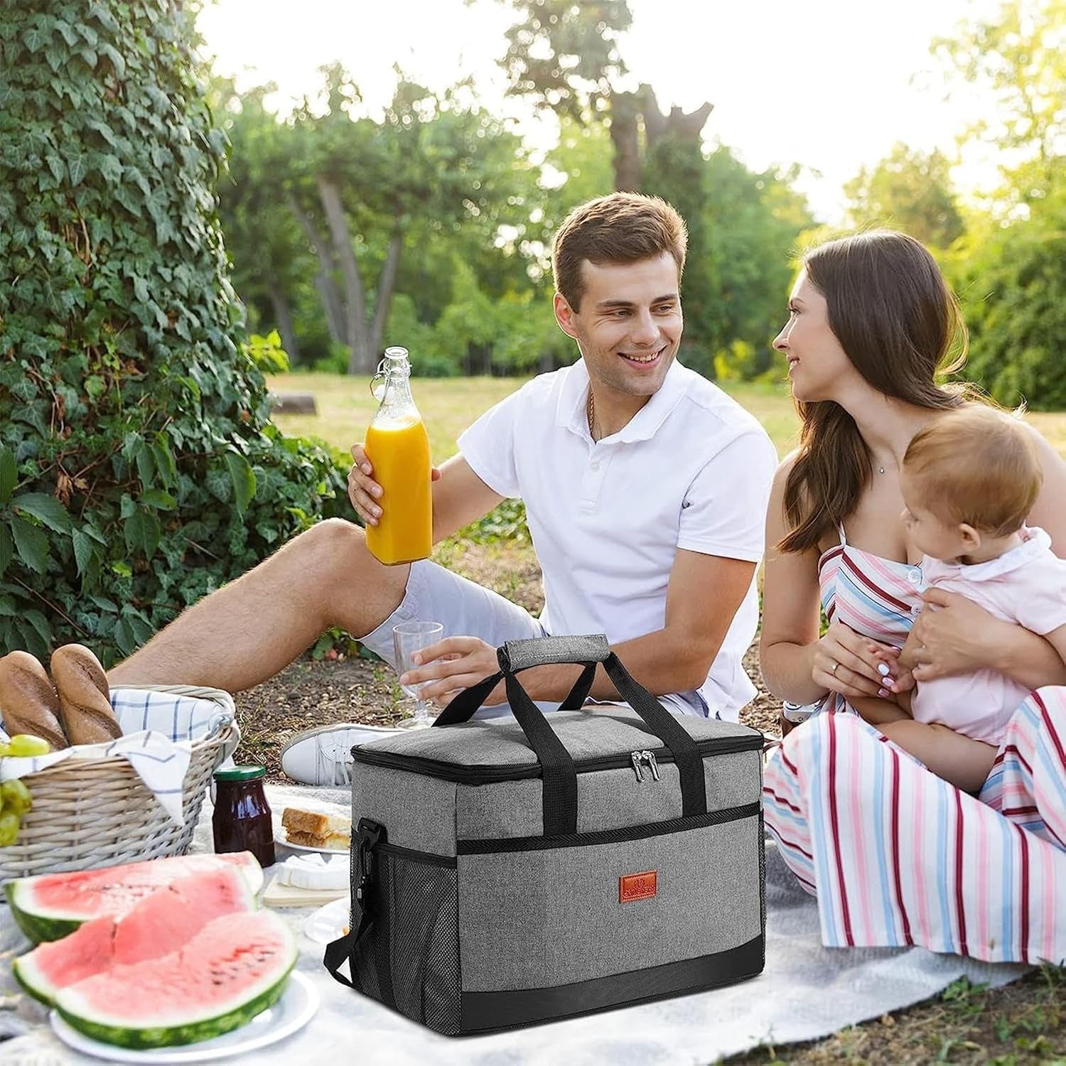 33L Waterproof Insulated Cooler Bag | Picnic, Beach & Camping Tote
