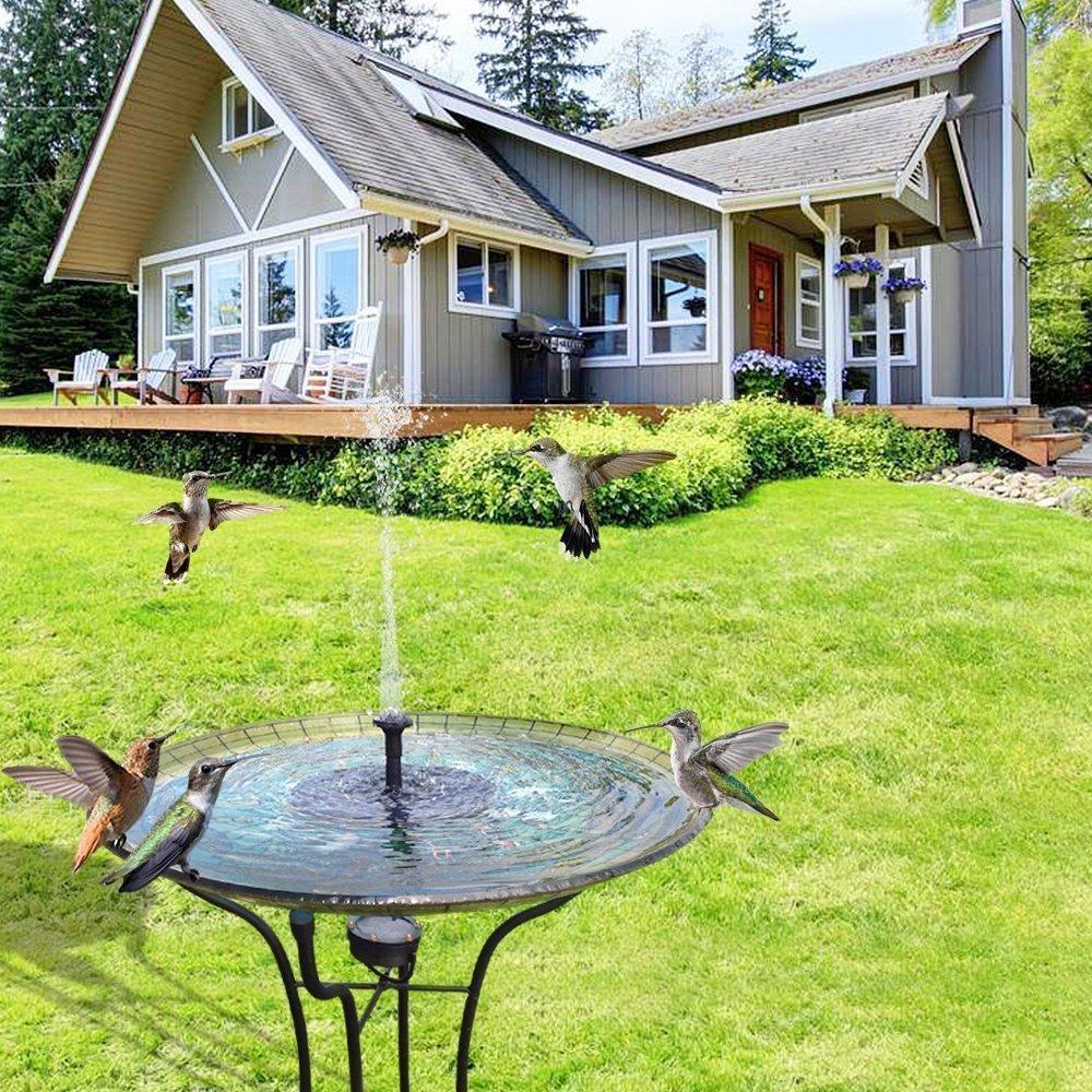 Solar Powered Water Fountain Pump for Birdbath and Garden Pond