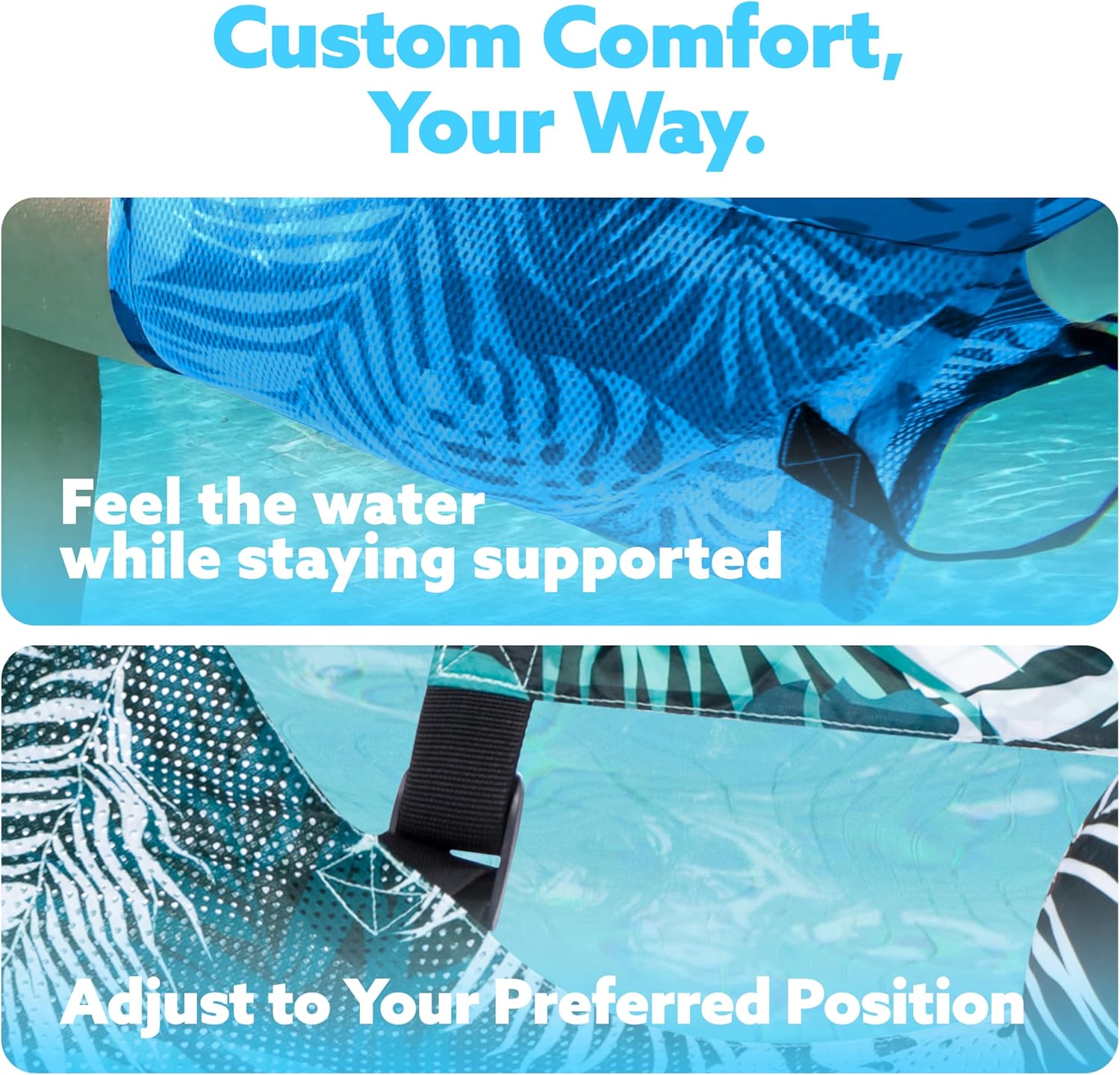 Inflatable Pool Float Chair and Floating Water Lounger