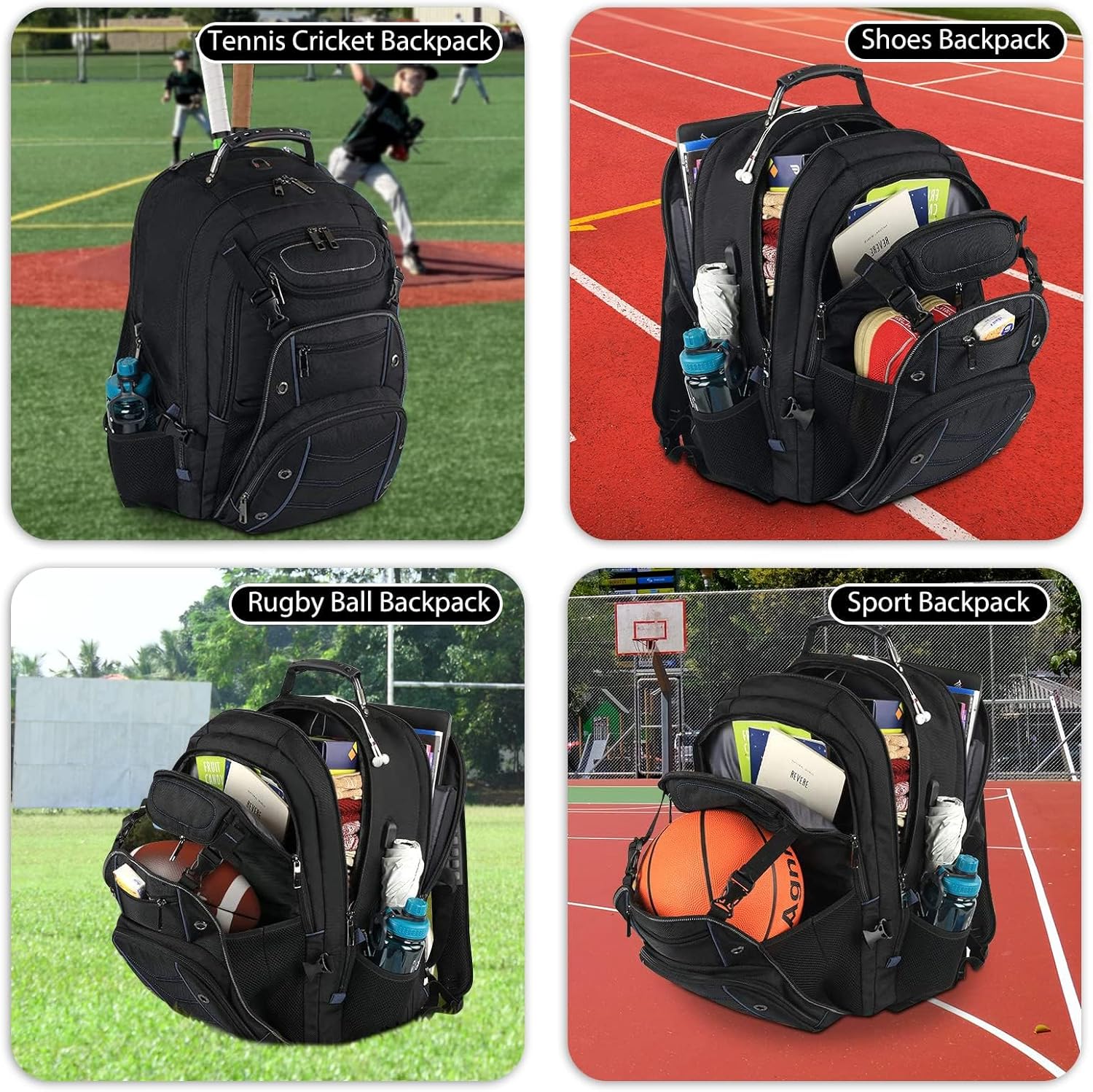 Extra-Large Travel Laptop Backpack | Anti-Theft Carry-On Bag with USB (55L)