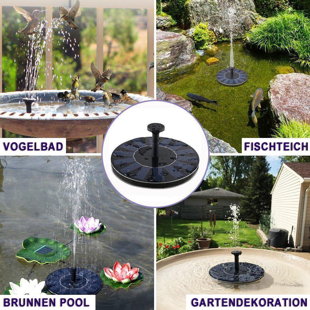 Solar Powered Water Fountain Pump for Birdbath and Garden Pond