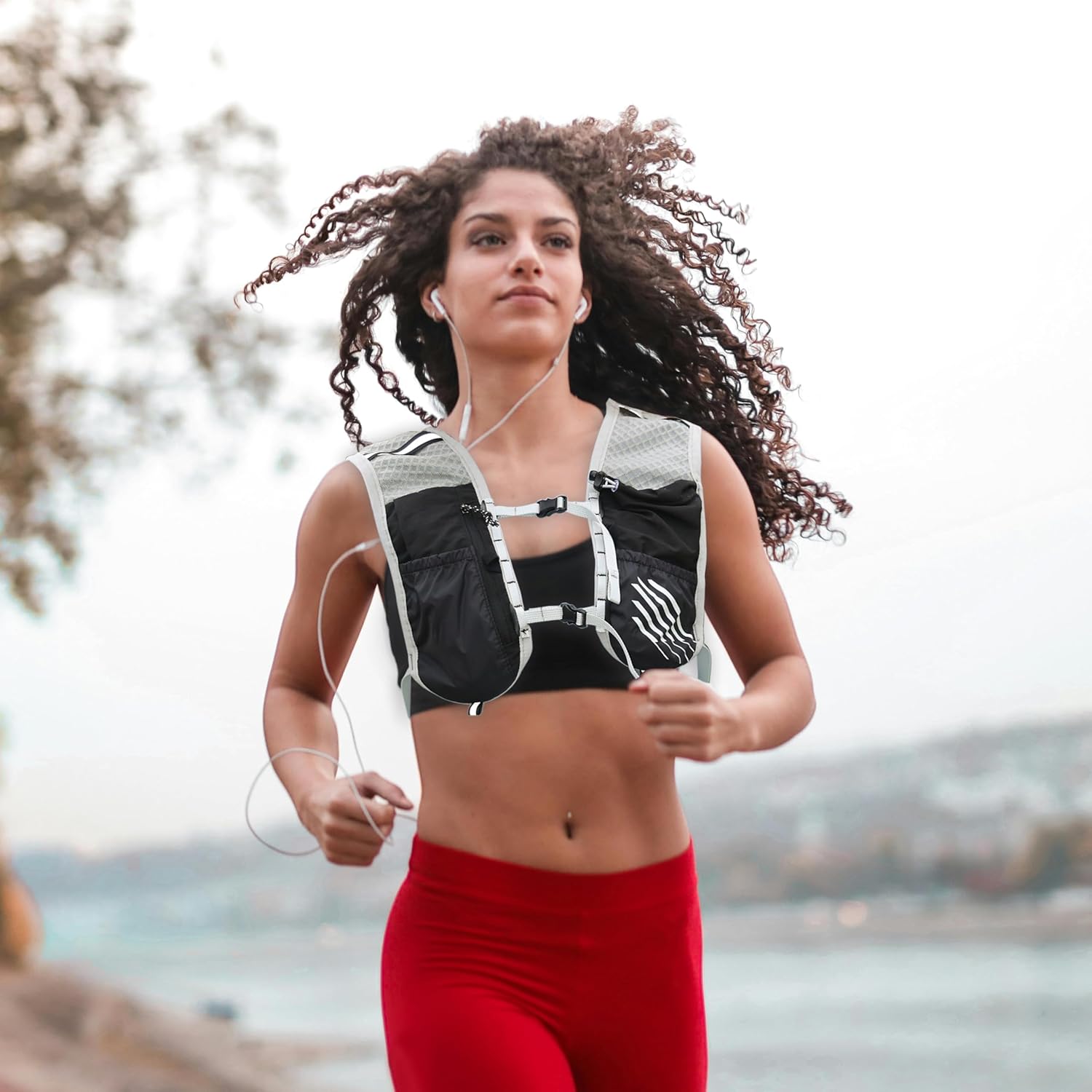 Hydration Running Vest | Marathon & Hiking Water Backpack (2L Bladder)