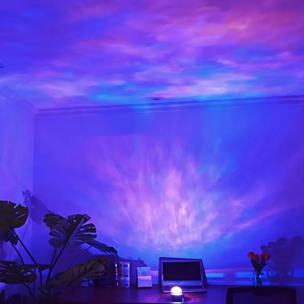 NebulaGlow | Immersive Aurora Galaxy Projector for Northern Lights Relaxing Home Ambiance