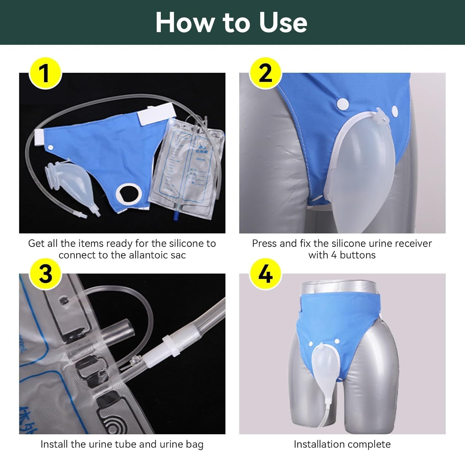 Medical Grade Urine Drainage Bag | Portable Reusable Urinary Collection Leg Bag