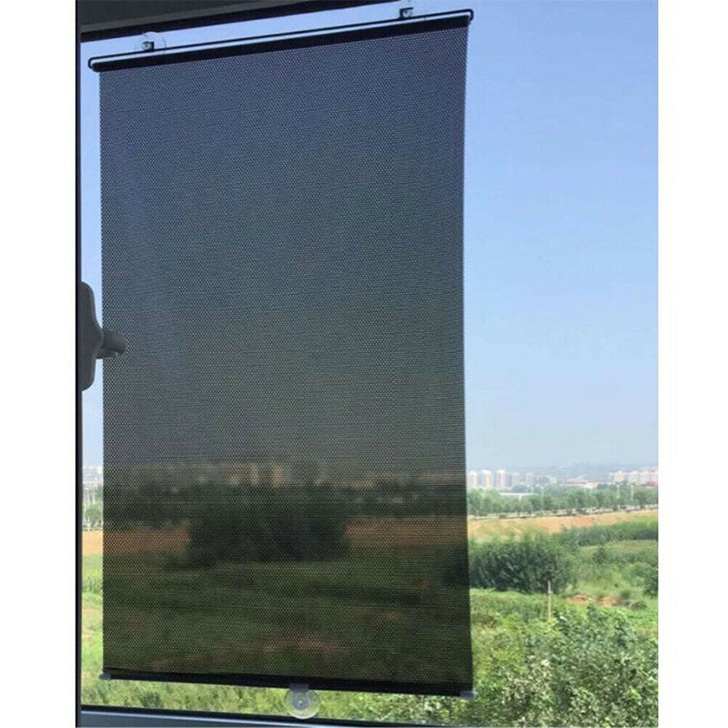 No-Drill Suction Cup Window Sunshade – Custom-Fit Blackout Roller Blind for Home, Skylight & Travel