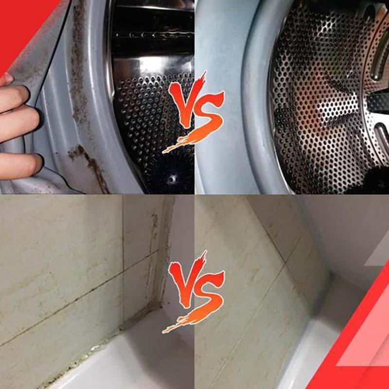 Mold & Mildew Remover Gel for Bathroom Grout, Tile & Caulk – No-Scrub Deep Cleaning Formula