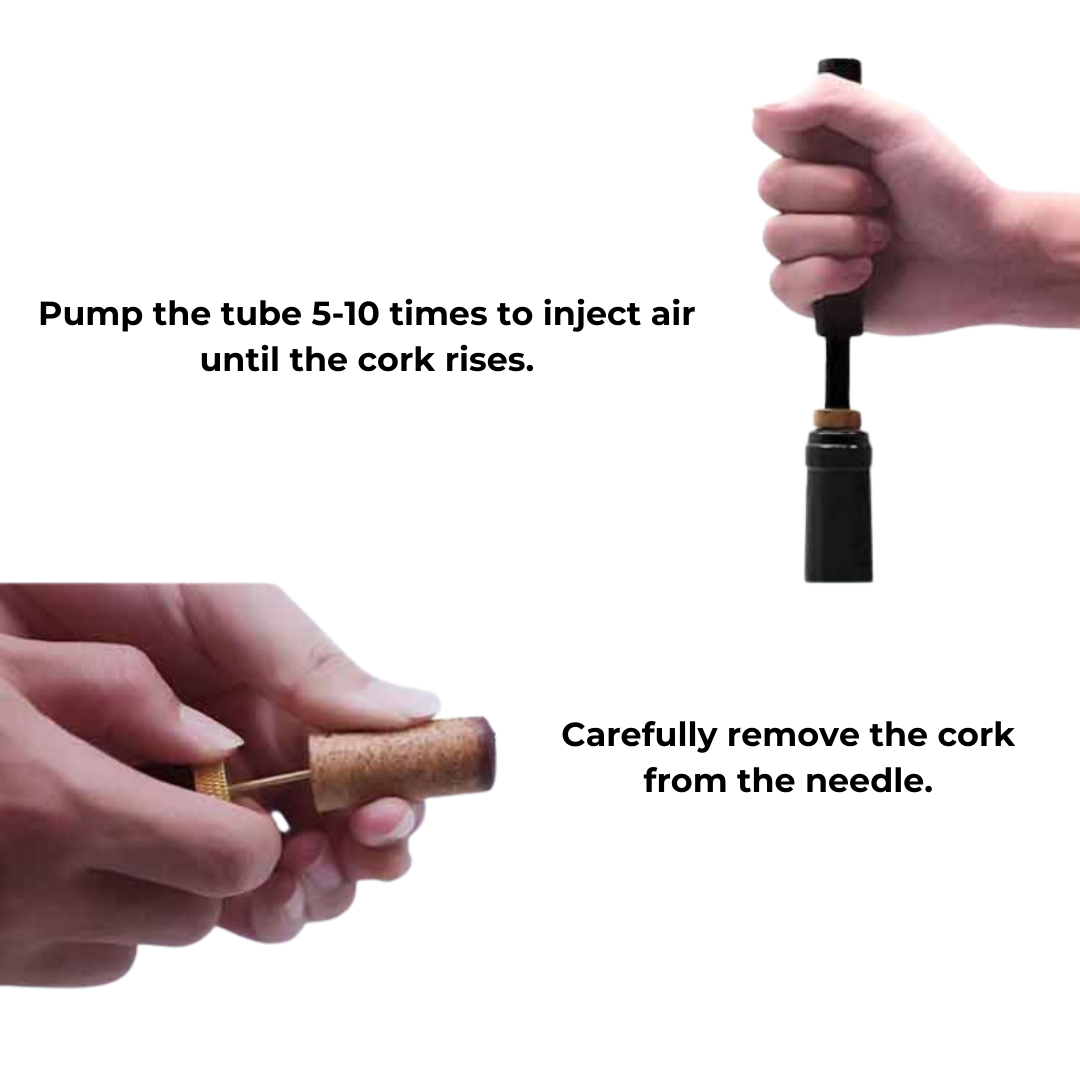 Air Pressure Wine Opener | Stainless Steel Pump Corkscrew