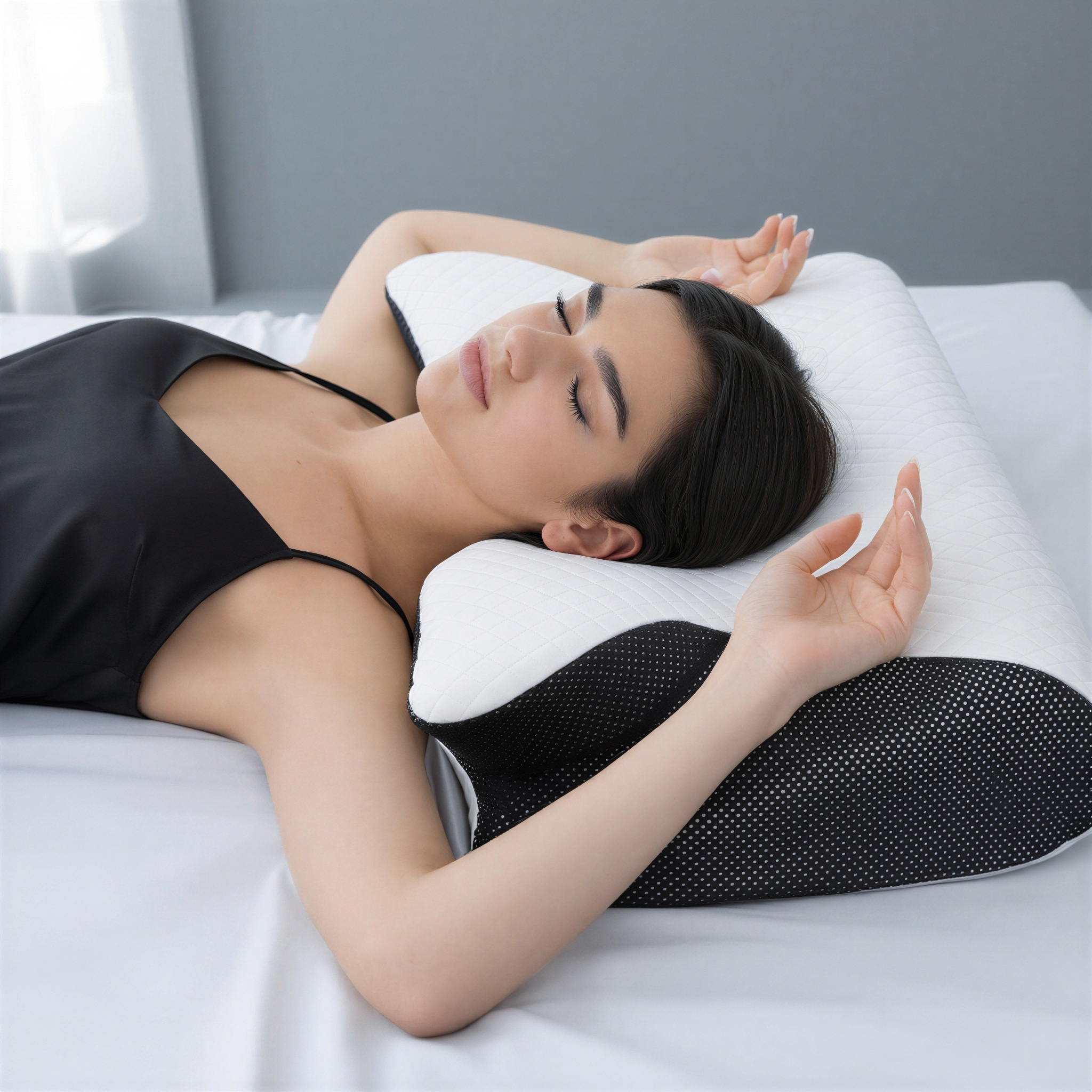 Orthopedic Contour Memory Foam Pillow | Cervical Neck Support