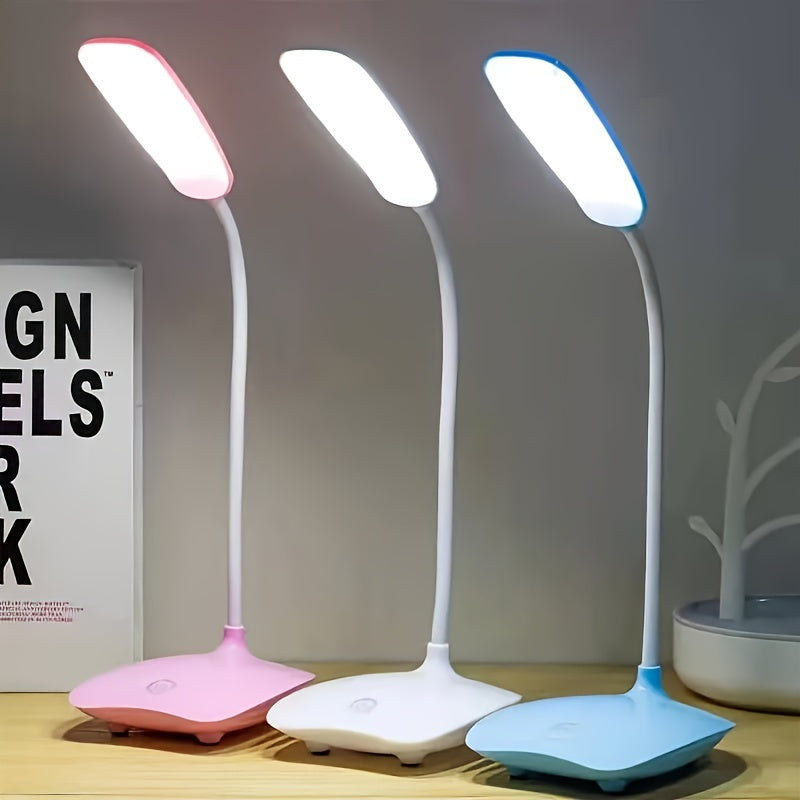USB Rechargeable LED Desk Lamp with Eye Protection and Touch Dimming