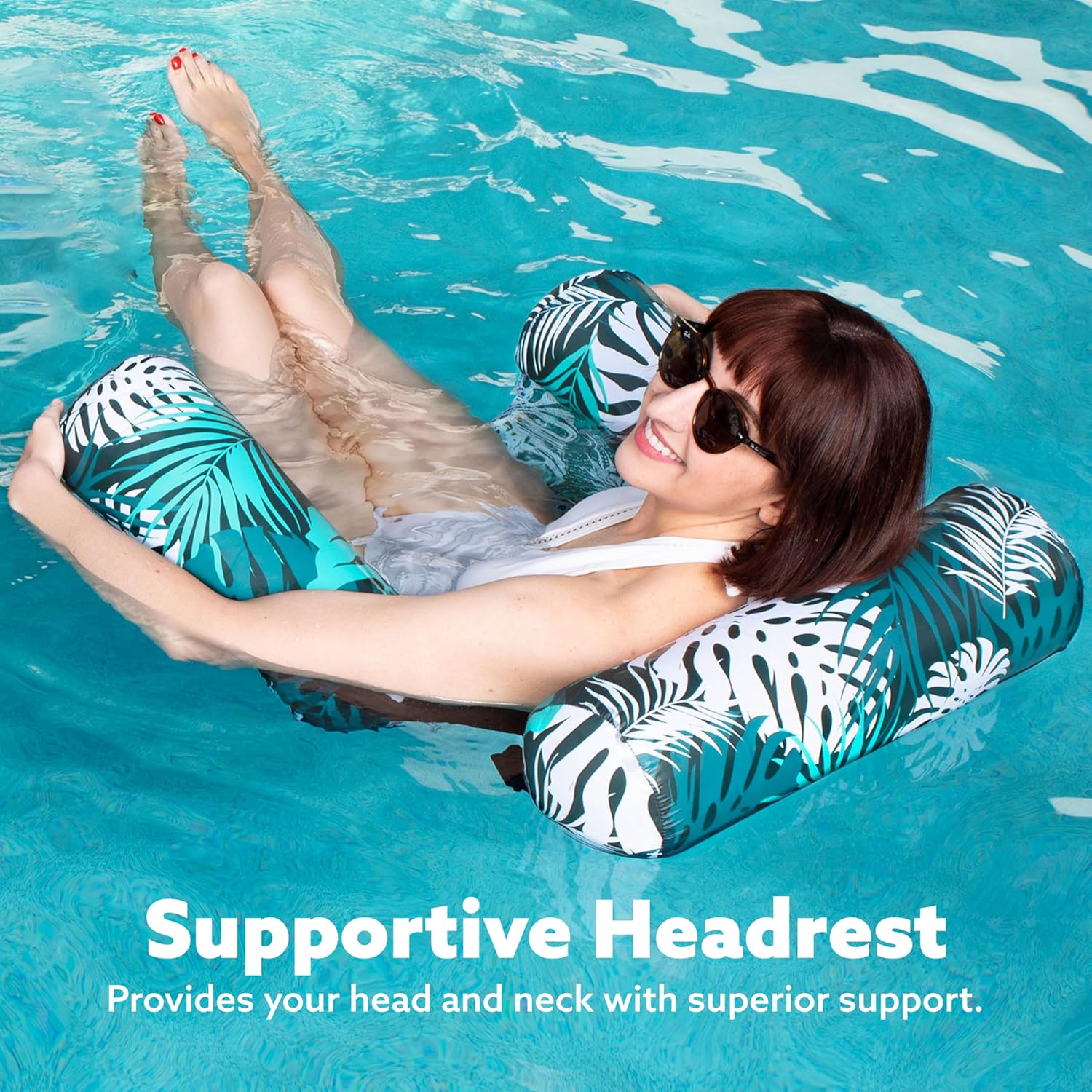 Inflatable Pool Float Chair and Floating Water Lounger