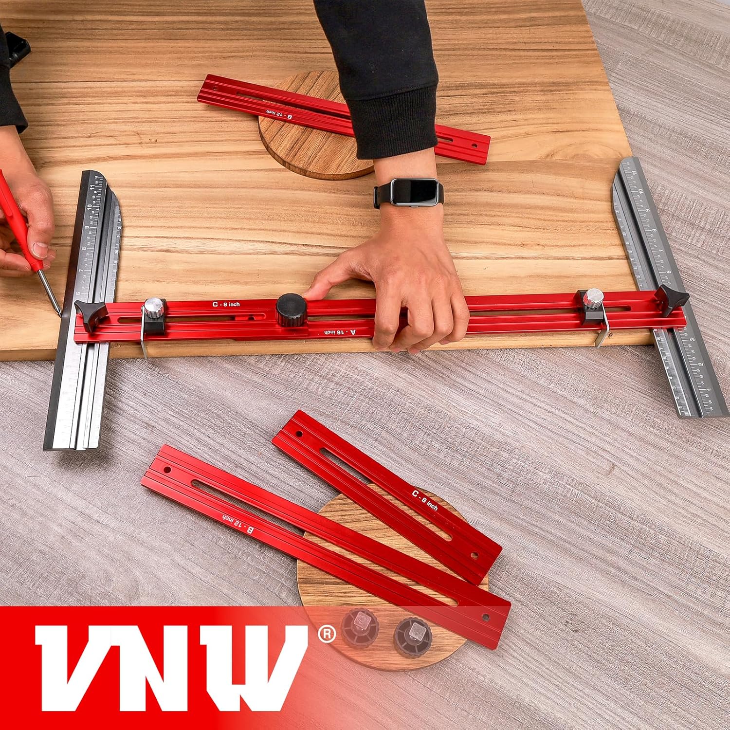 Adjustable Stair Tread Template Tool for Precise Stair Measuring