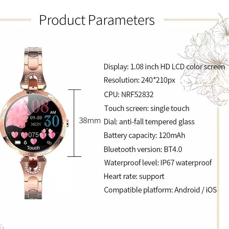 Women’s Smartwatch and Fitness Tracker with Advanced Sleep Monitoring