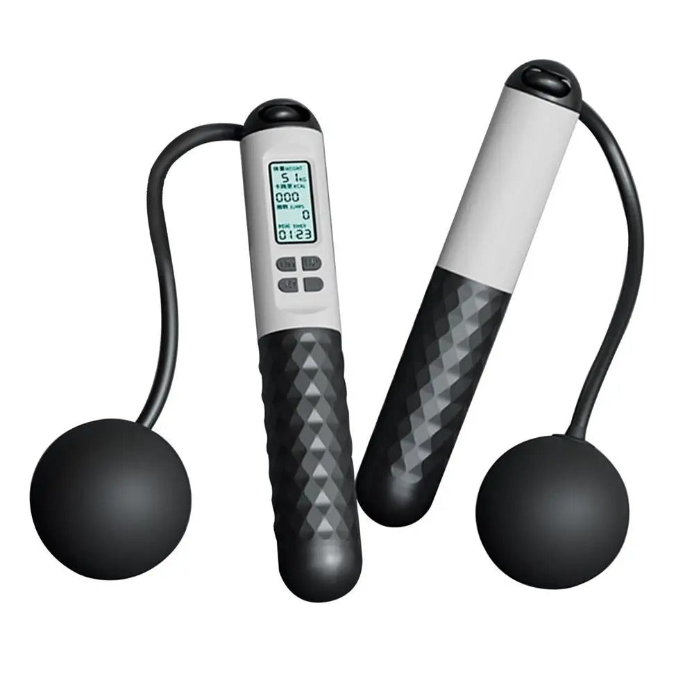 Indoor Ropeless Jump Rope | Weighted Home Gym Fitness Tracker