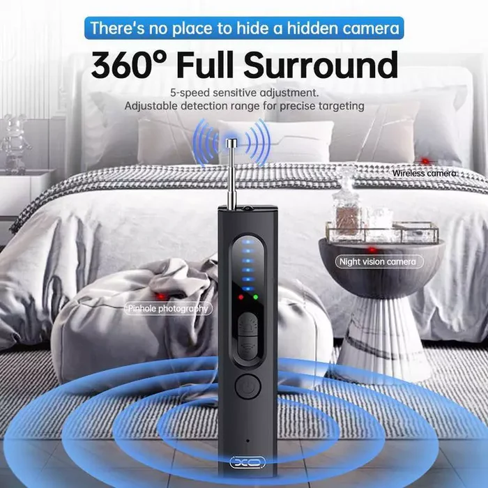 Hidden Camera & GPS Detector – Advanced RF Signal Scanner for Privacy Protection at Home, Hotel & Travel