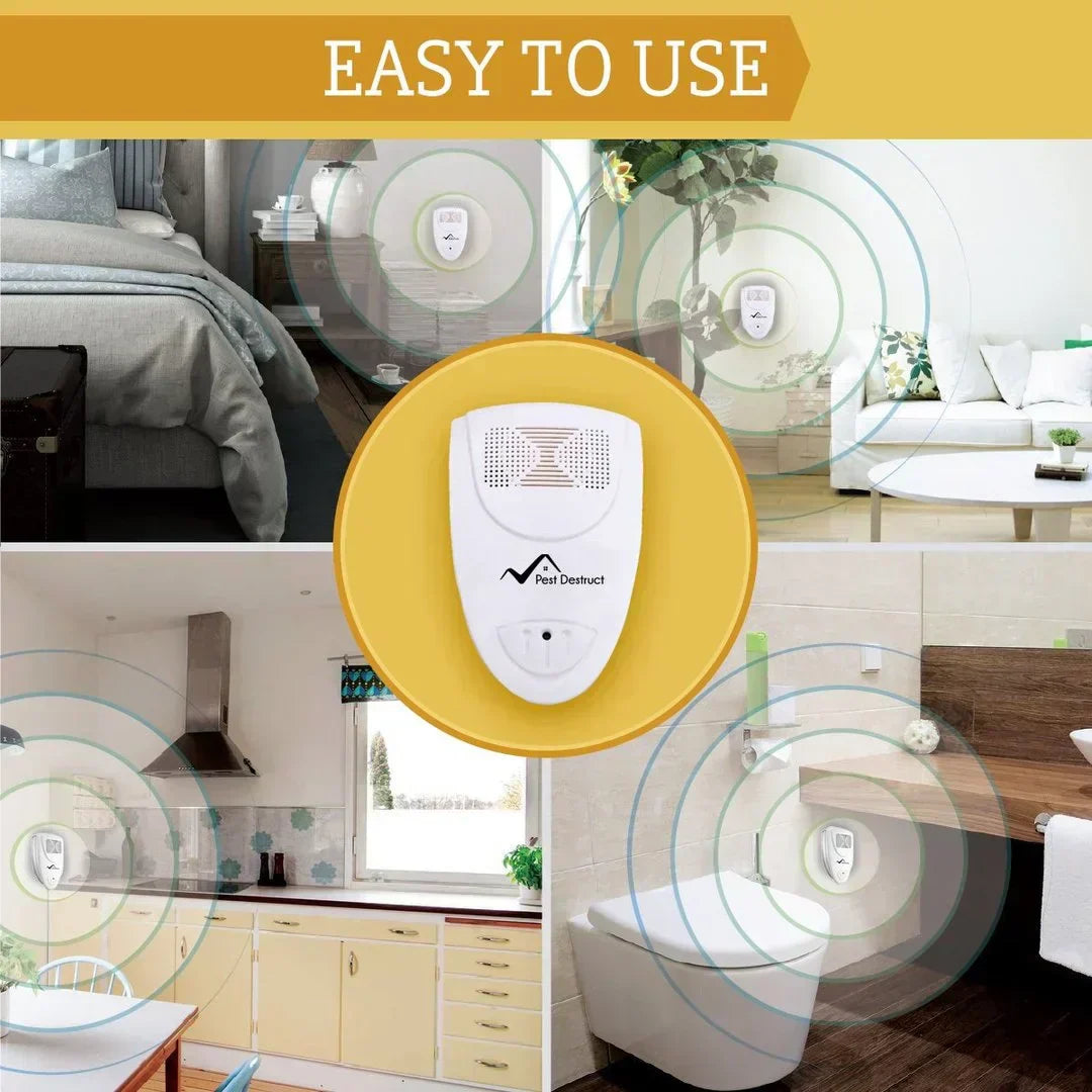 Ultrasonic Bed Bug Repeller Plug-In for Safe and Effective Pest Control