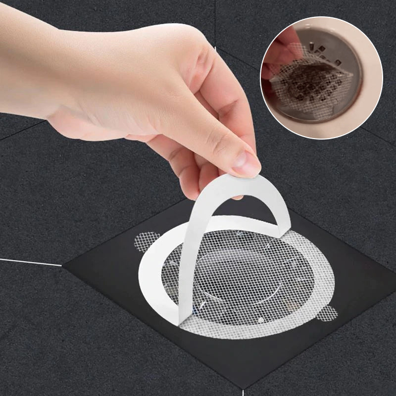 Disposable Shower Drain Hair Catcher Stickers – Mess-Free Clog Prevention for Bathroom & Kitchen Drains