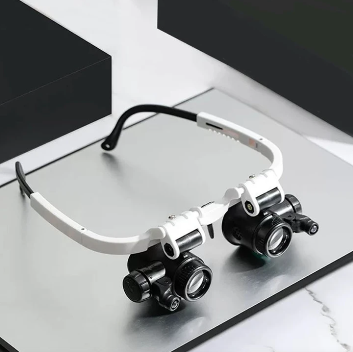 VisionCraft | Professional LED Jeweler Loupe Magnifying Glass with 8x 15x 23x Lenses