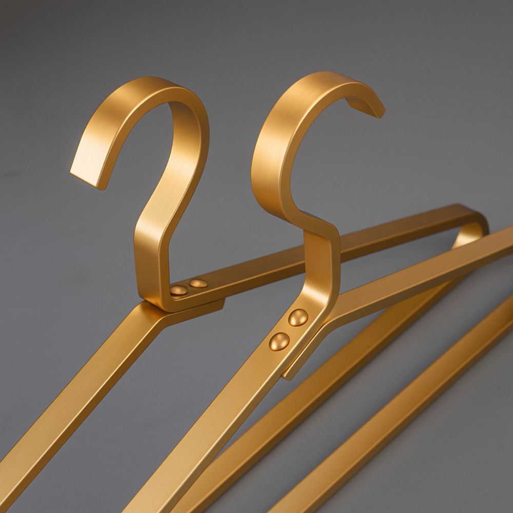 Slimline Alloy Clothes Hangers – Non-Slip Space-Saving Metal Hangers for Coats, Dresses & Suits