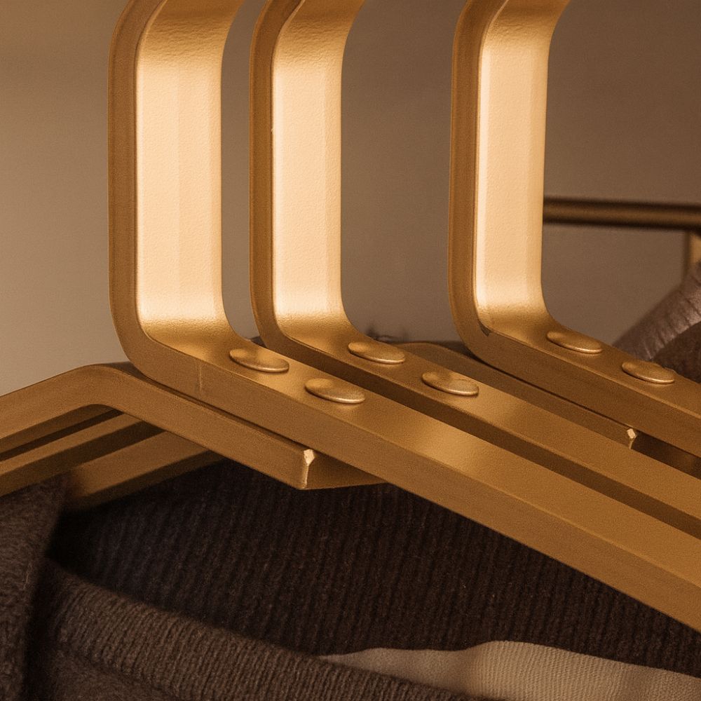 Slimline Alloy Clothes Hangers – Non-Slip Space-Saving Metal Hangers for Coats, Dresses & Suits