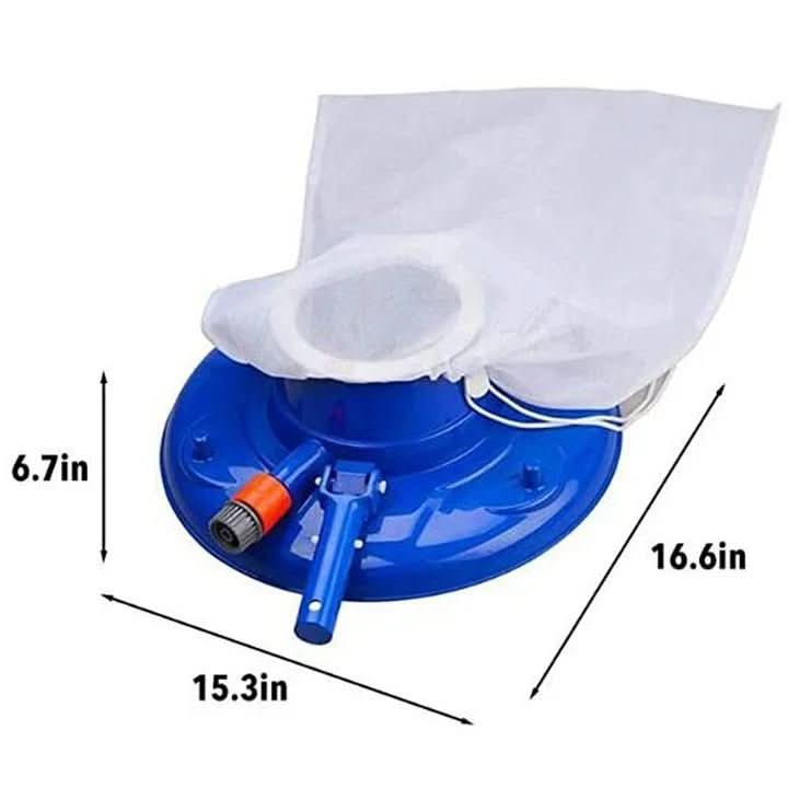 AquaVac Chemical-Free Pool Cleaner with Strong Suction – Easy Leaf & Dirt Vacuum for Pools and Spas