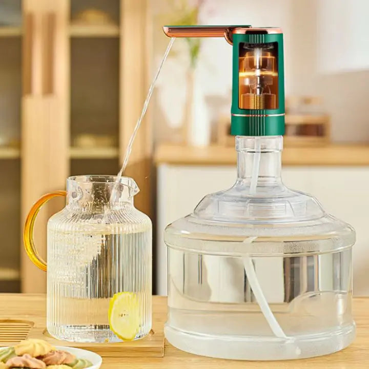Automatic Water Bottle Pump – Rechargeable One-Touch Dispenser for 5-Gallon Jugs, Hygienic & Portable
