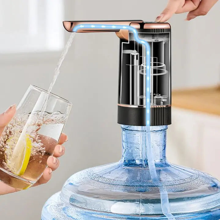 Automatic Water Bottle Pump – Rechargeable One-Touch Dispenser for 5-Gallon Jugs, Hygienic & Portable