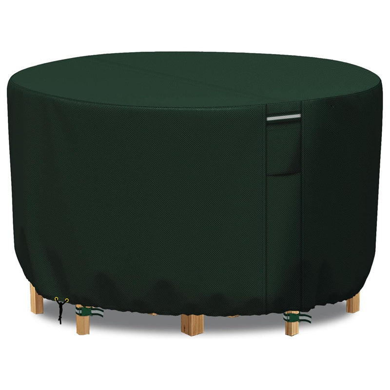 Round Waterproof Patio Furniture Cover | Heavy-Duty Outdoor Table Protector