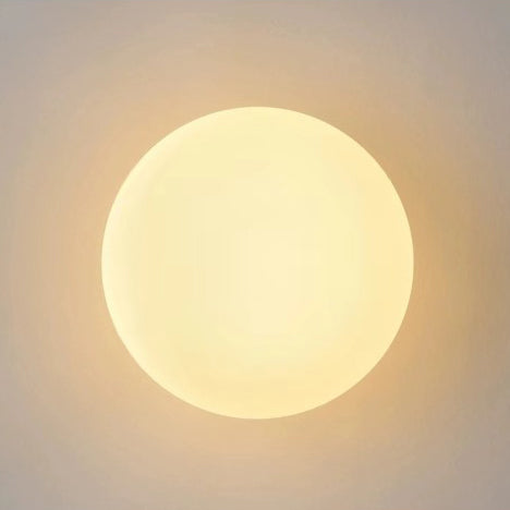Modern Minimalist Orb Glass Wall Sconce Lamp with Globe Design