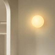Modern Minimalist Orb Glass Wall Sconce Lamp with Globe Design