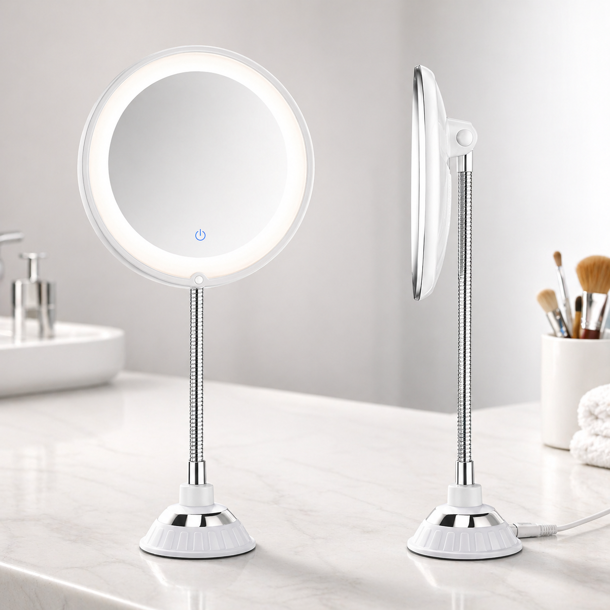 Reliable Wall Mounted Magnifying Mirror for Clear Close Up Viewing – Clear Close-Up Vanity Mirror for Grooming & Makeup