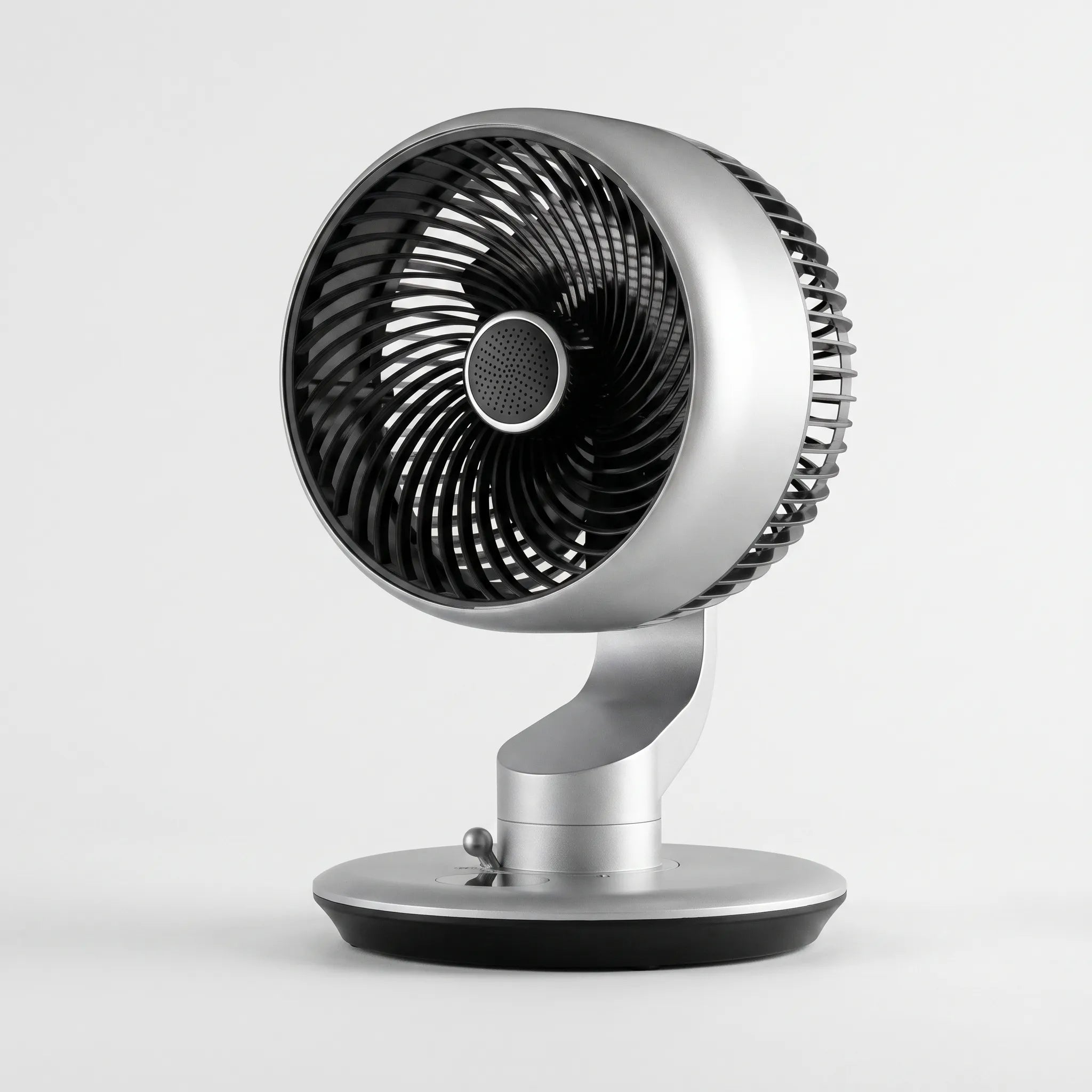 Cordless desk fan side profile