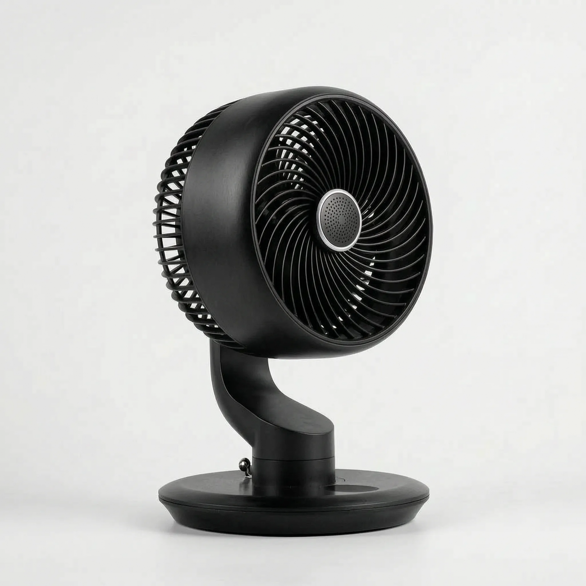 Battery powered desk fan – black